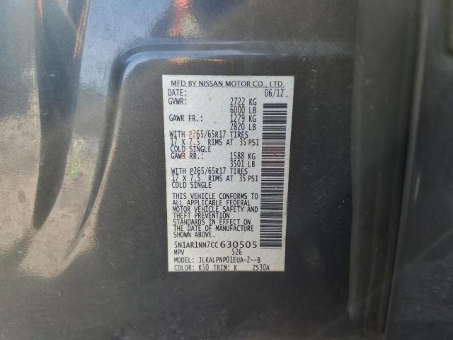 Photo 12 VIN: 5N1AR1NN7CC630505 - NISSAN PATHFINDER 