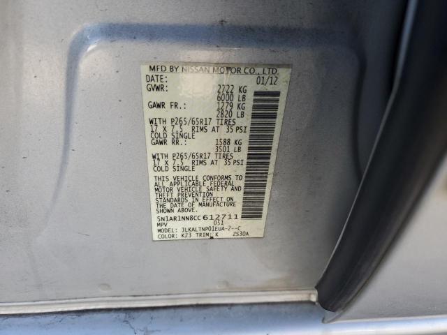 Photo 12 VIN: 5N1AR1NN8CC612711 - NISSAN PATHFINDER 