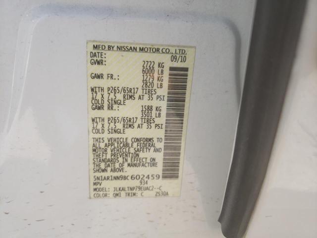 Photo 11 VIN: 5N1AR1NN9BC602459 - NISSAN PATHFINDER 