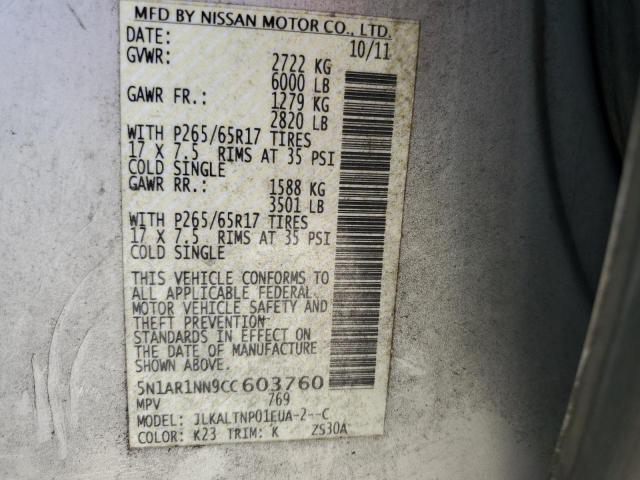 Photo 13 VIN: 5N1AR1NN9CC603760 - NISSAN PATHFINDER 