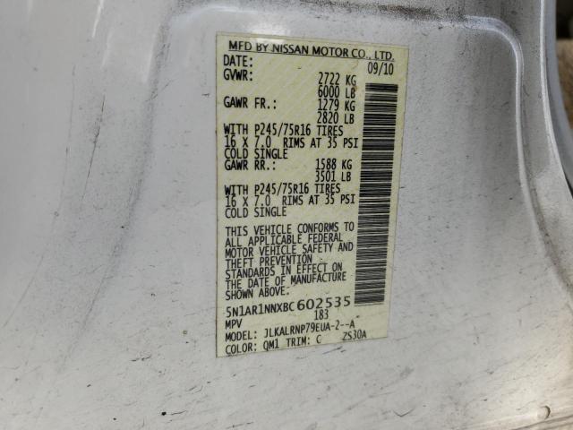 Photo 12 VIN: 5N1AR1NNXBC602535 - NISSAN PATHFINDER 