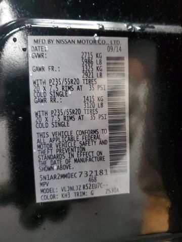 Photo 12 VIN: 5N1AR2MM0EC732181 - NISSAN PATHFINDER 