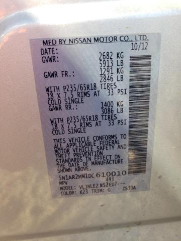 Photo 11 VIN: 5N1AR2MM1DC610010 - NISSAN PATHFINDER 