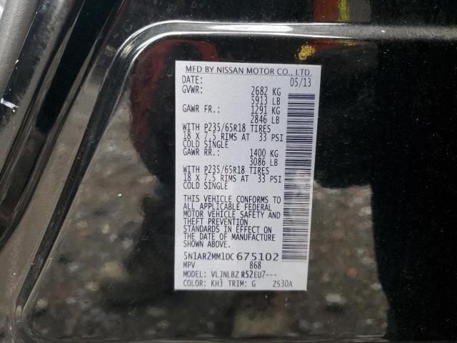 Photo 12 VIN: 5N1AR2MM1DC675102 - NISSAN PATHFINDER 