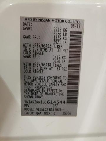 Photo 12 VIN: 5N1AR2MM1EC614544 - NISSAN PATHFINDER 