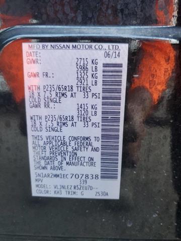 Photo 12 VIN: 5N1AR2MM1EC707838 - NISSAN PATHFINDER 