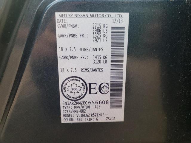 Photo 12 VIN: 5N1AR2MM2EC656608 - NISSAN PATHFINDER 