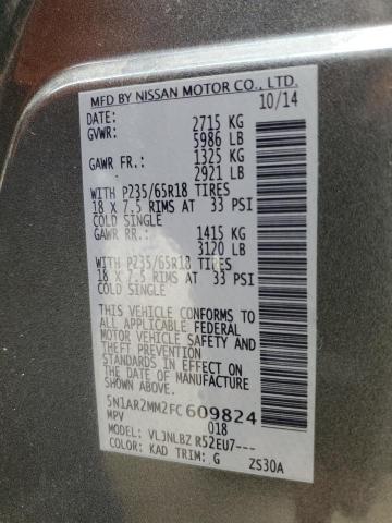 Photo 12 VIN: 5N1AR2MM2FC609824 - NISSAN PATHFINDER 