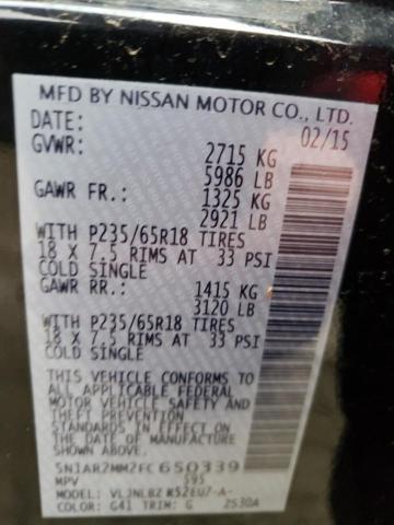 Photo 13 VIN: 5N1AR2MM2FC650339 - NISSAN PATHFINDER 