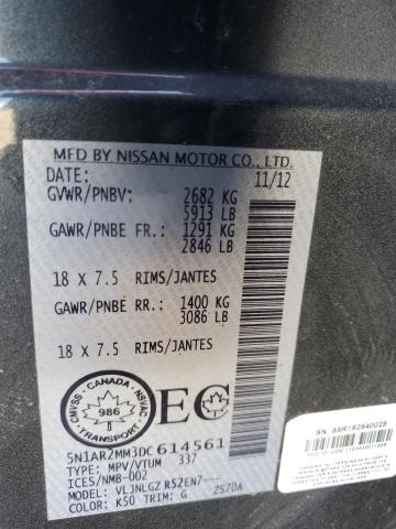 Photo 13 VIN: 5N1AR2MM3DC614561 - NISSAN PATHFINDER 