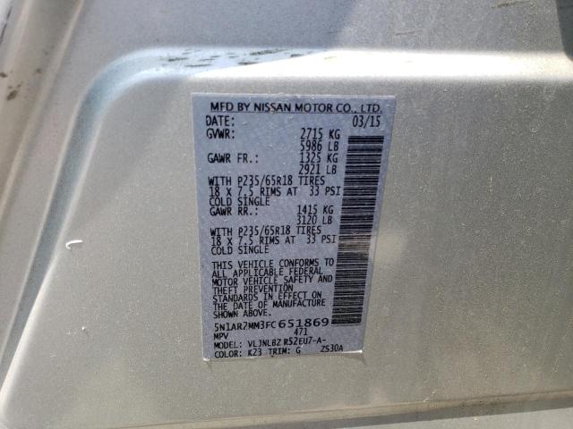 Photo 12 VIN: 5N1AR2MM3FC651869 - NISSAN PATHFINDER 