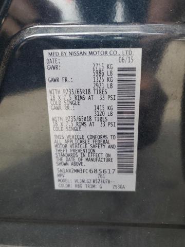 Photo 12 VIN: 5N1AR2MM3FC685617 - NISSAN PATHFINDER 