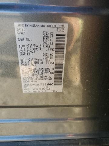 Photo 12 VIN: 5N1AR2MM3FC723640 - NISSAN PATHFINDER 