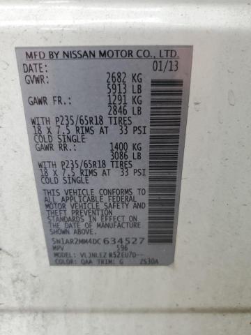 Photo 12 VIN: 5N1AR2MM4DC634527 - NISSAN PATHFINDER 