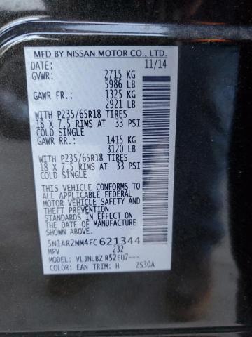 Photo 12 VIN: 5N1AR2MM4FC621344 - NISSAN PATHFINDER 