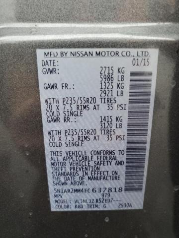 Photo 11 VIN: 5N1AR2MM4FC637818 - NISSAN PATHFINDER 