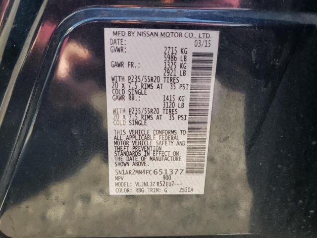 Photo 12 VIN: 5N1AR2MM4FC651377 - NISSAN PATHFINDER 