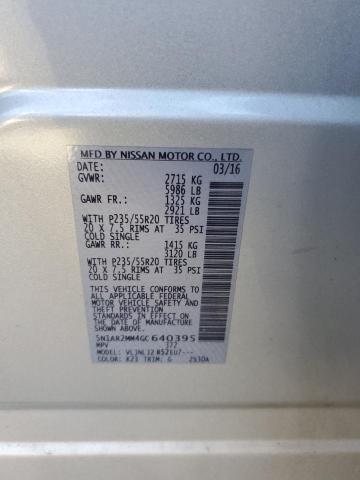 Photo 12 VIN: 5N1AR2MM4GC640395 - NISSAN PATHFINDER 