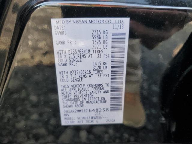 Photo 12 VIN: 5N1AR2MM5EC648258 - NISSAN PATHFINDER 