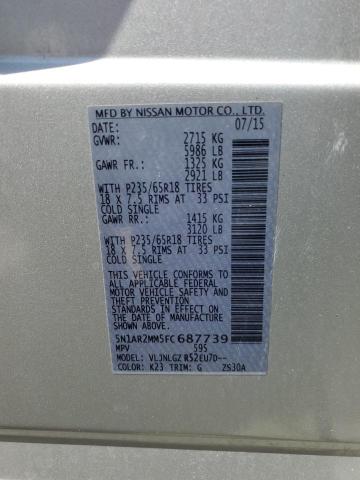 Photo 12 VIN: 5N1AR2MM5FC687739 - NISSAN PATHFINDER 