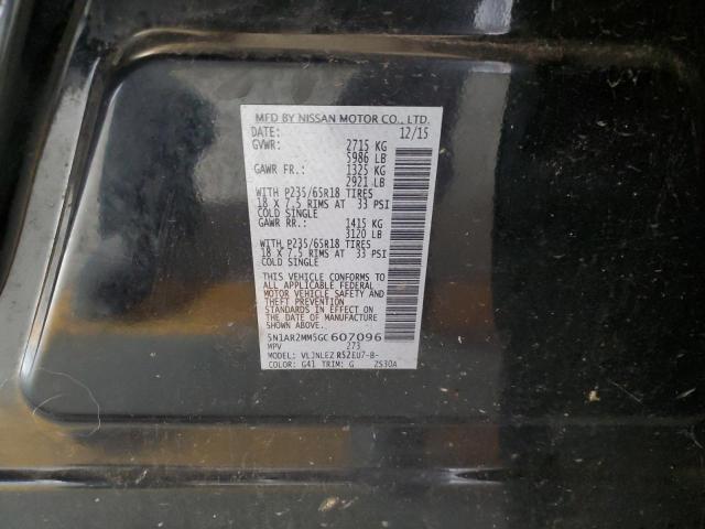 Photo 12 VIN: 5N1AR2MM5GC607096 - NISSAN PATHFINDER 