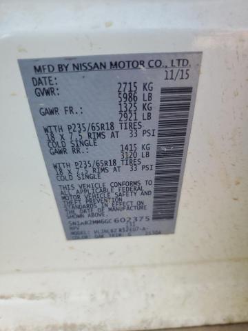 Photo 11 VIN: 5N1AR2MM6GC602375 - NISSAN PATHFINDER 