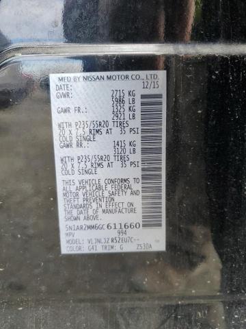 Photo 12 VIN: 5N1AR2MM6GC611660 - NISSAN PATHFINDER 