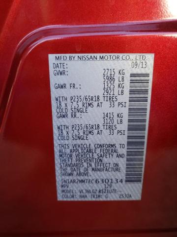 Photo 12 VIN: 5N1AR2MM7EC630134 - NISSAN PATHFINDER 