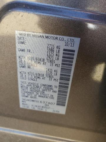 Photo 12 VIN: 5N1AR2MM7EC637407 - NISSAN PATHFINDER 