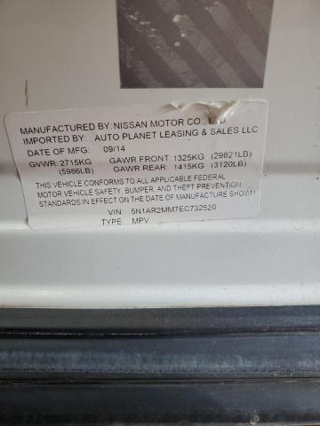 Photo 12 VIN: 5N1AR2MM7EC732520 - NISSAN PATHFINDER 