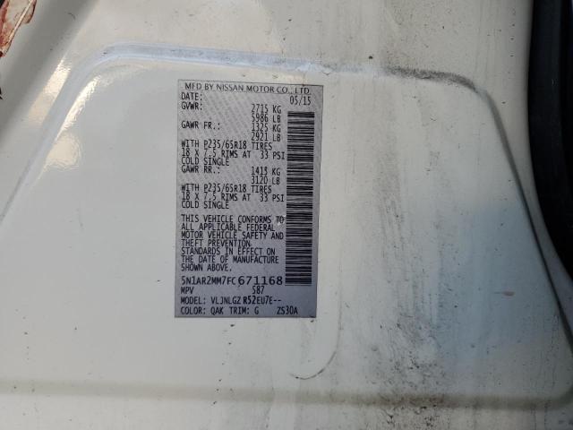 Photo 12 VIN: 5N1AR2MM7FC671168 - NISSAN PATHFINDER 