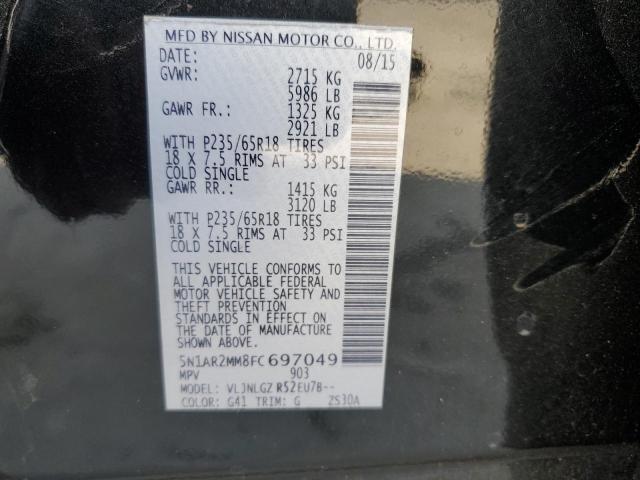 Photo 12 VIN: 5N1AR2MM8FC697049 - NISSAN PATHFINDER 