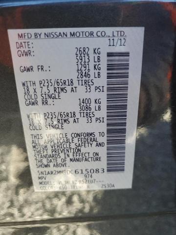 Photo 12 VIN: 5N1AR2MM9DC615083 - NISSAN PATHFINDER 