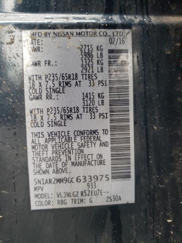 Photo 12 VIN: 5N1AR2MM9GC633975 - NISSAN PATHFINDER 