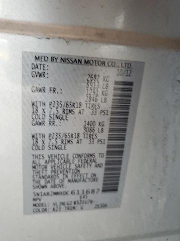 Photo 13 VIN: 5N1AR2MMXDC611687 - NISSAN PATHFINDER 