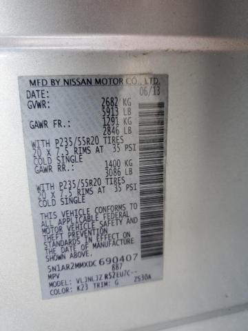 Photo 12 VIN: 5N1AR2MMXDC690407 - NISSAN PATHFINDER 