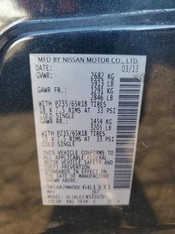 Photo 12 VIN: 5N1AR2MN0DC661331 - NISSAN PATHFINDER 