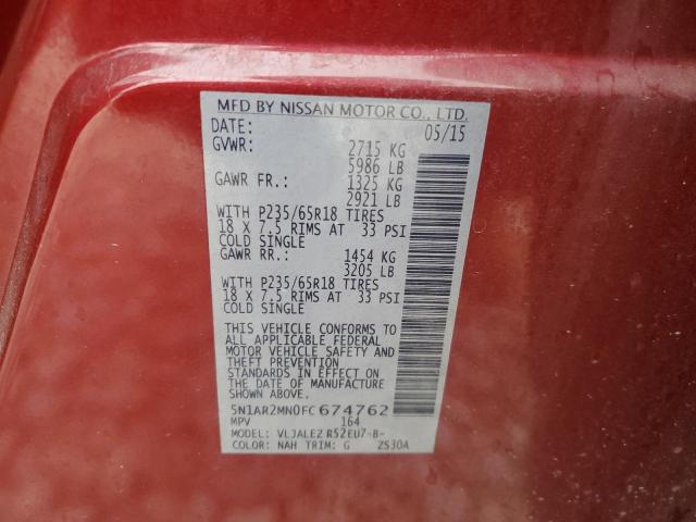 Photo 13 VIN: 5N1AR2MN0FC674762 - NISSAN PATHFINDER 