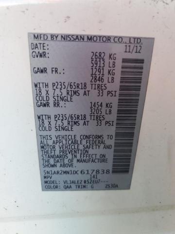 Photo 12 VIN: 5N1AR2MN1DC617838 - NISSAN PATHFINDER 