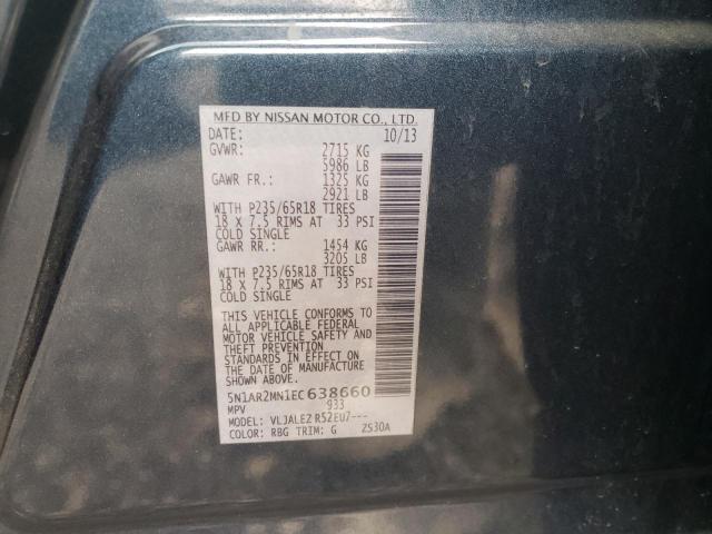 Photo 12 VIN: 5N1AR2MN1EC638660 - NISSAN PATHFINDER 