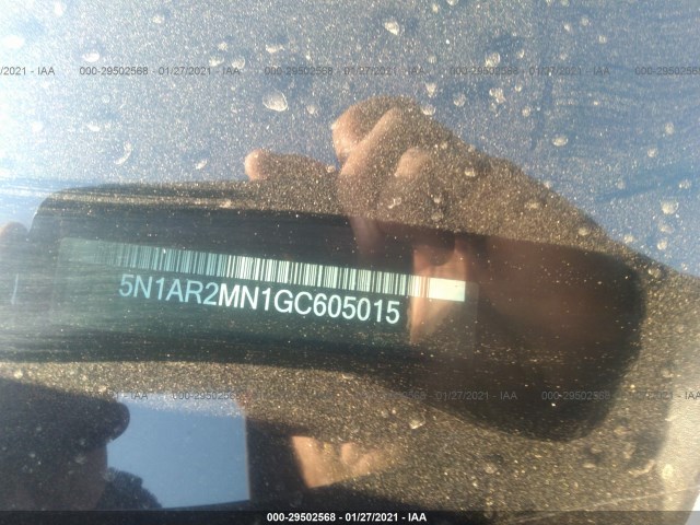 Photo 8 VIN: 5N1AR2MN1GC605015 - NISSAN PATHFINDER 