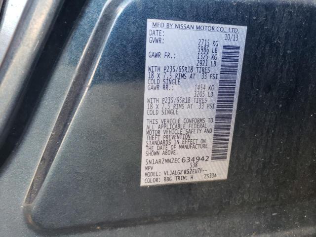 Photo 11 VIN: 5N1AR2MN2EC634942 - NISSAN PATHFINDER 