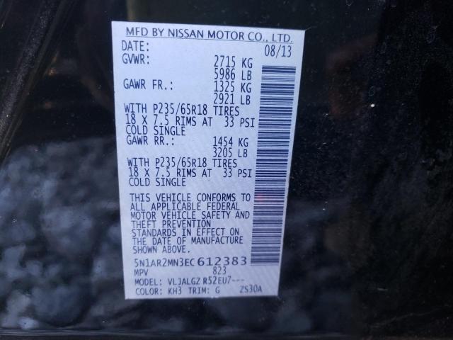 Photo 9 VIN: 5N1AR2MN3EC612383 - NISSAN PATHFINDER 