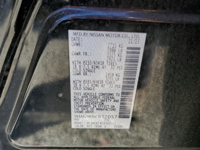 Photo 12 VIN: 5N1AR2MN3EC652057 - NISSAN PATHFINDER 