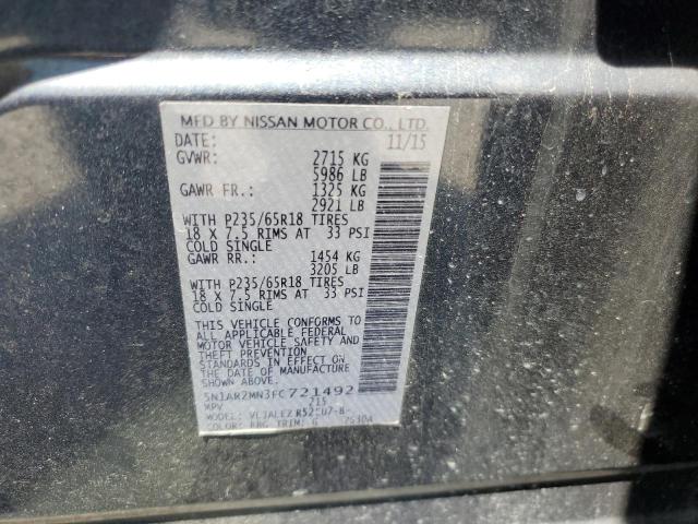 Photo 13 VIN: 5N1AR2MN3FC721492 - NISSAN PATHFINDER 