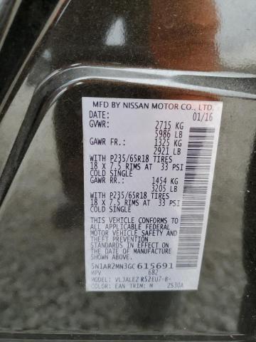 Photo 12 VIN: 5N1AR2MN3GC615691 - NISSAN PATHFINDER 