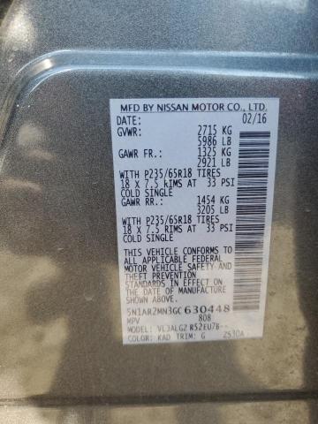 Photo 12 VIN: 5N1AR2MN3GC630448 - NISSAN PATHFINDER 