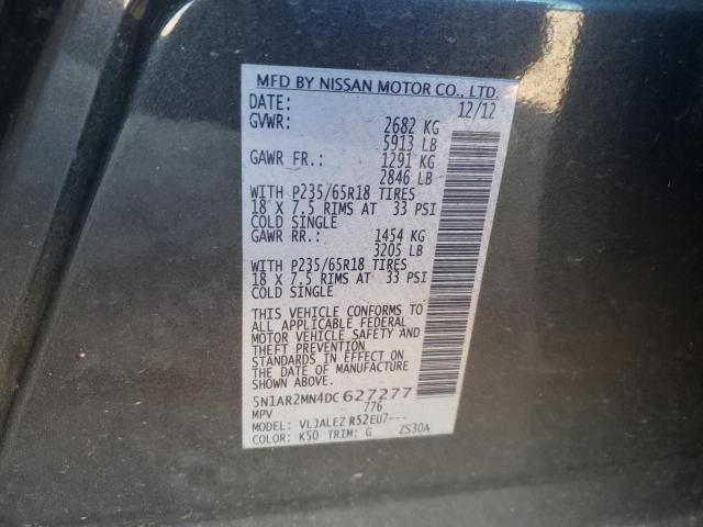 Photo 12 VIN: 5N1AR2MN4DC627277 - NISSAN PATHFINDER 