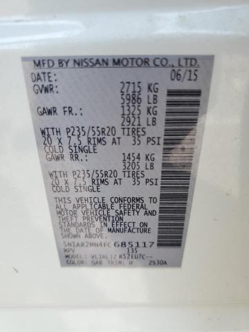 Photo 12 VIN: 5N1AR2MN4FC685117 - NISSAN PATHFINDER 