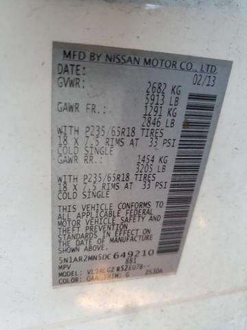 Photo 12 VIN: 5N1AR2MN5DC649210 - NISSAN PATHFINDER 